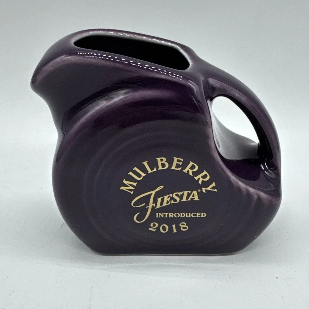 Fiesta Ware 2018 Mulberry 50th Mini Disc Pitcher Dancing Lady #2
